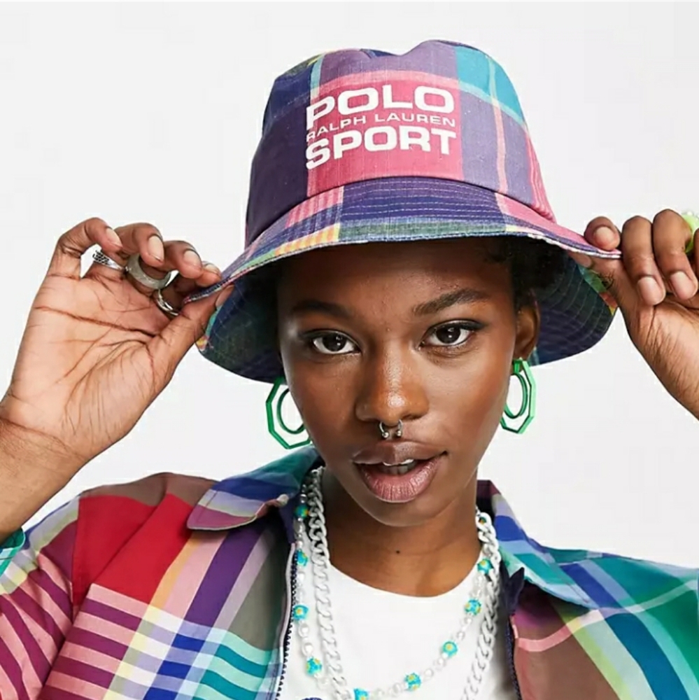 NWT Polo Ralph Lauren Polo Sport Bucket Hat  - Plaid